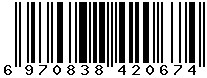 6970838420674
