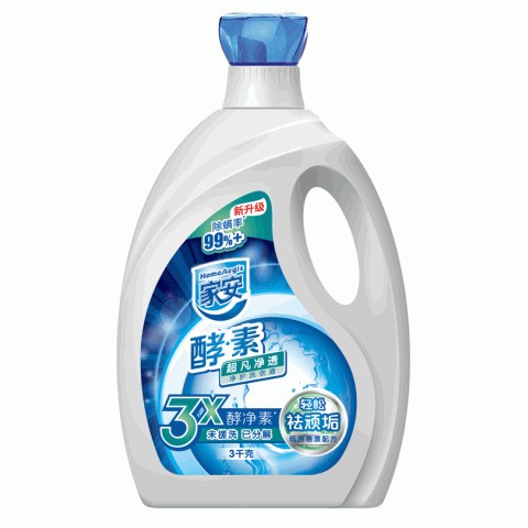 家安酵素净护洗衣液-超凡净透3kg