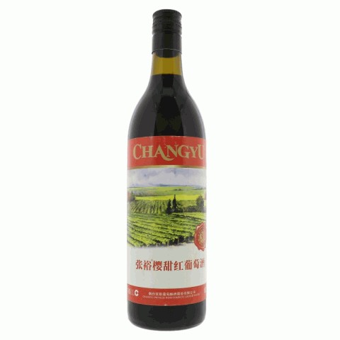 张裕樱甜红葡萄酒