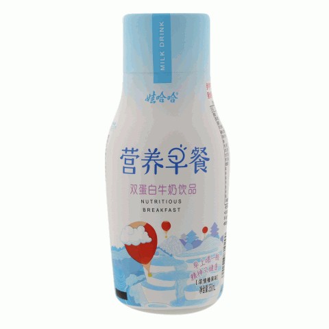 娃哈哈营养早餐浓情榛果味双蛋白牛奶饮品