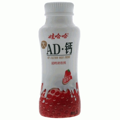 娃哈哈AD钙奶饮料（草莓味）新瓶型