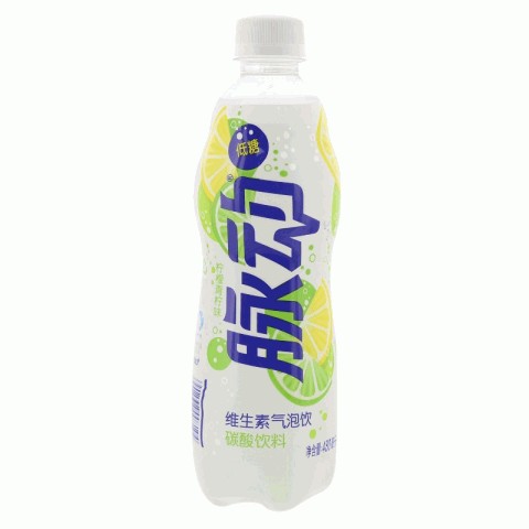 脉动柠檬青柠味维生素气泡饮