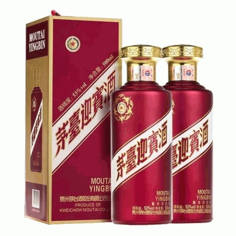 53%vol 500ml茅台迎宾酒（紫）（1×6）