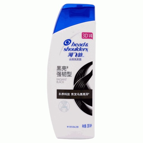 海飞丝黑亮~强韧型3重*护理去屑洗发露200ml