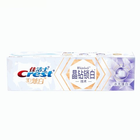 Crest佳洁士水光臻白木质花香晶钻锁白牙膏