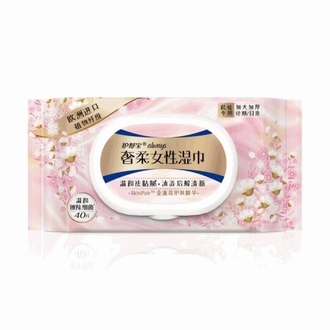 whisper护舒宝奢柔女性湿巾