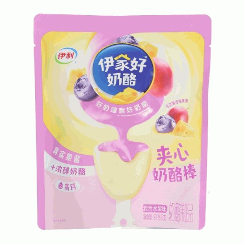 伊利伊家好夹心奶酪棒混合水果味