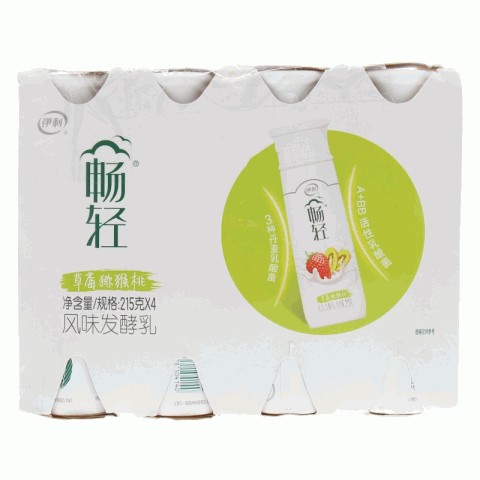 伊利畅轻草莓猕猴桃风味发酵乳