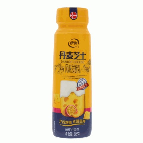 伊利丹麦芝士黄桃百香果风味发酵乳