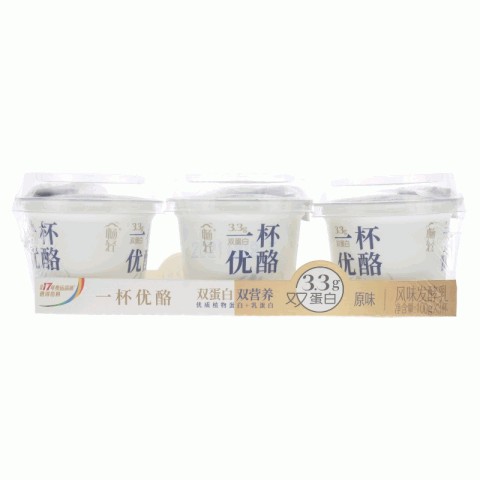 伊利畅轻原味一杯优酪风味发酵乳
