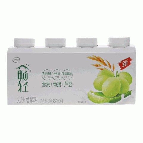 伊利畅轻燕麦 青提 芦荟风味发酵乳