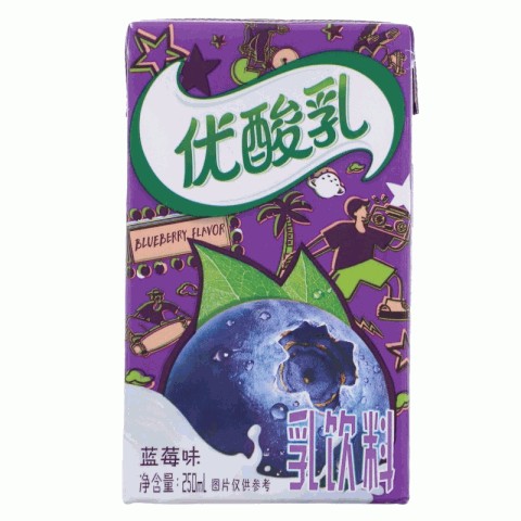 伊利蓝莓味优酸乳