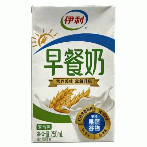 伊利麦香味伊利早餐奶