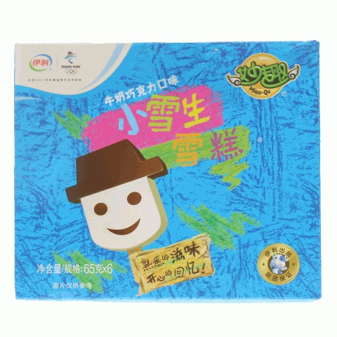 伊利妙趣牛奶巧克力口味小雪生雪糕