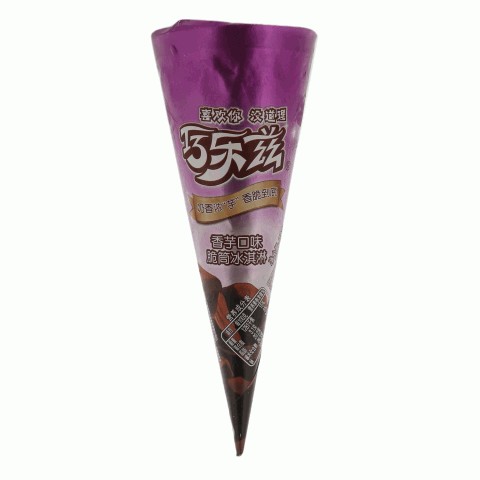 伊利巧乐兹香芋口味脆筒冰淇淋