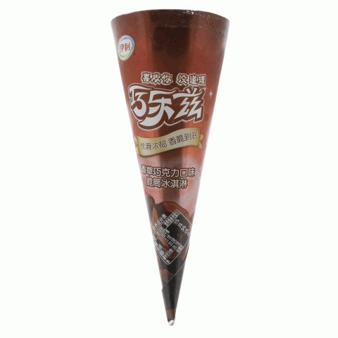 伊利巧乐兹香草巧克力口味脆筒冰淇淋