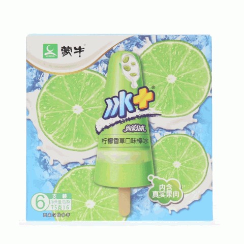 蒙牛冰＋炫彩冰柠檬香草口味棒冰