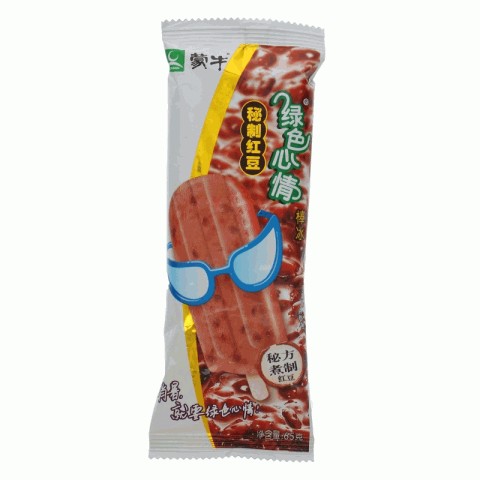 蒙牛绿色心情秘制红豆棒冰