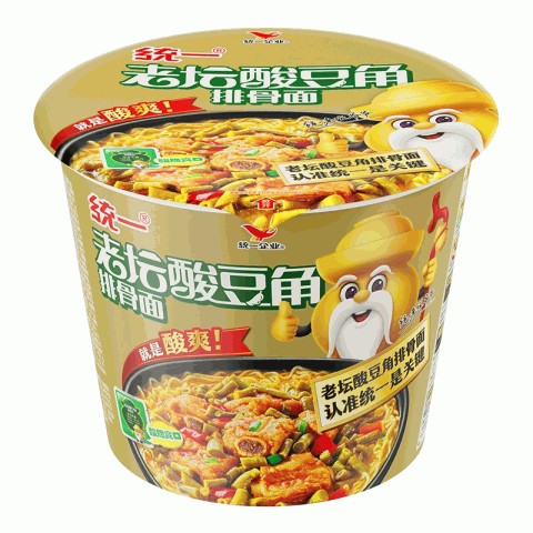 统一酸豆角排骨面