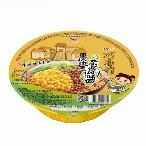 统一巧面馆豌豆杂酱面