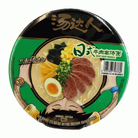 统一汤达人日式牛肉高汤拉面碗