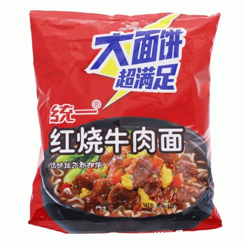 统一100红烧牛肉面-大面饼（袋面）