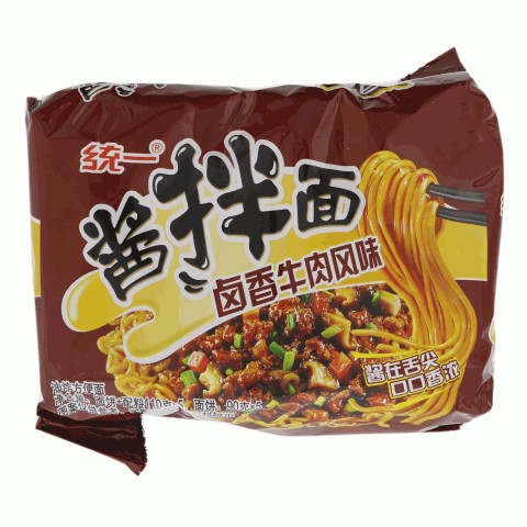 统一酱拌面卤香牛肉风味袋面五合一