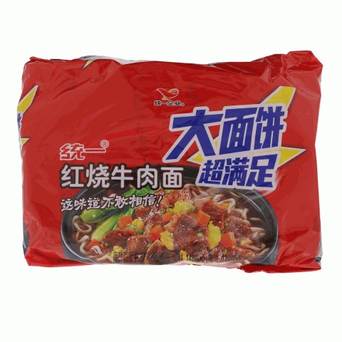 统一红烧牛肉面-大面饼（五合一）
