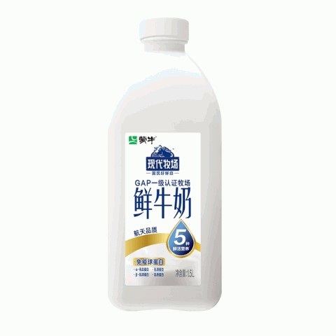 蒙牛现代牧场鲜牛奶
