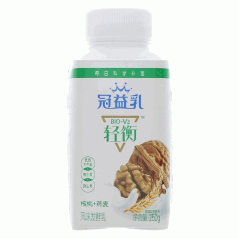 蒙牛BIO-V2轻衡冠益乳核桃 燕麦风味发酵乳
