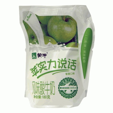 蒙牛苹果口味风味酸牛奶