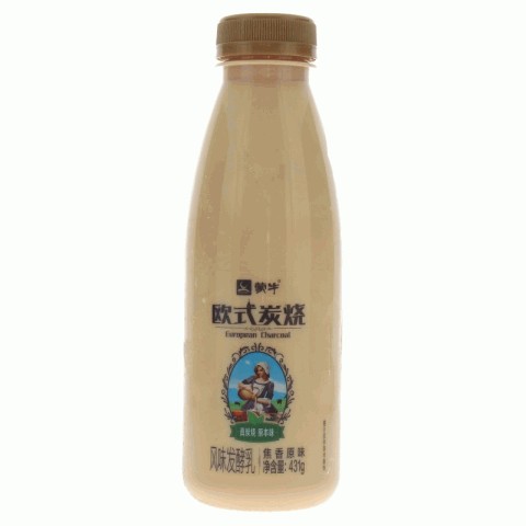 蒙牛欧式炭烧焦香原味风味发酵乳