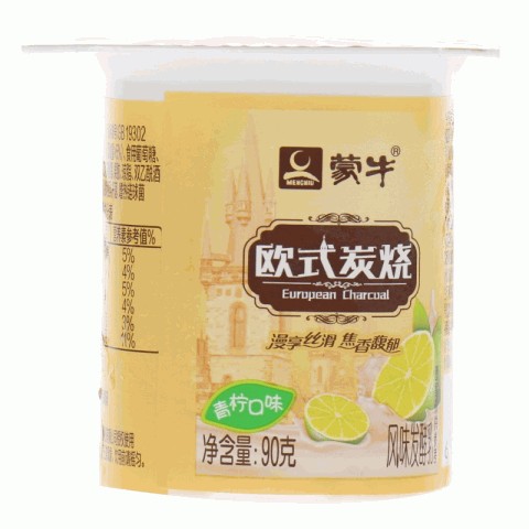 蒙牛青柠口味欧式炭烧风味发酵乳