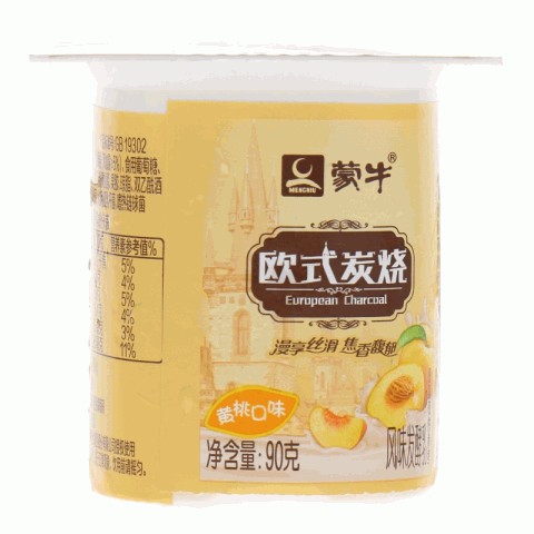 蒙牛黄桃口味欧式炭烧风味发酵乳黄桃