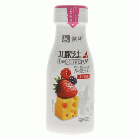 蒙牛北欧芝士芝士 混合莓风味酸牛奶