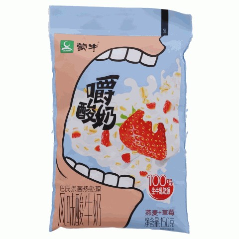 蒙牛燕麦 草莓风味酸牛奶