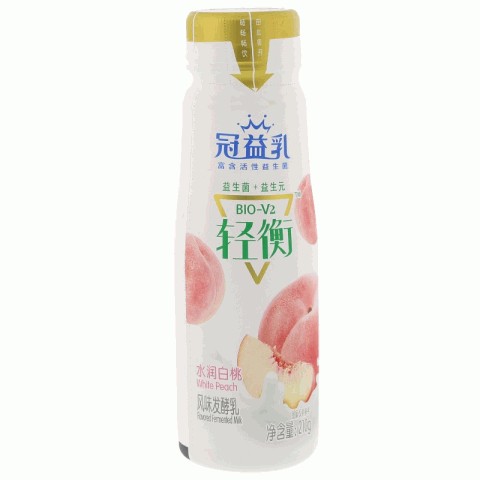 冠益乳轻衡水润白桃风味发酵乳