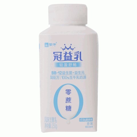 蒙牛冠益乳零蔗糖原味风味发酵乳