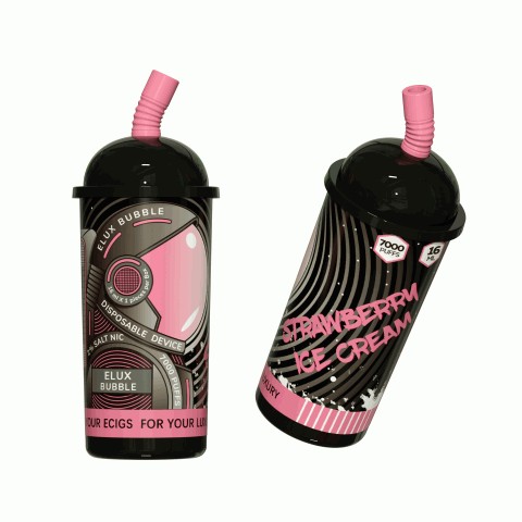 ELUX BUBBLE - Strawberry Ice Cream 2% (PCS)
