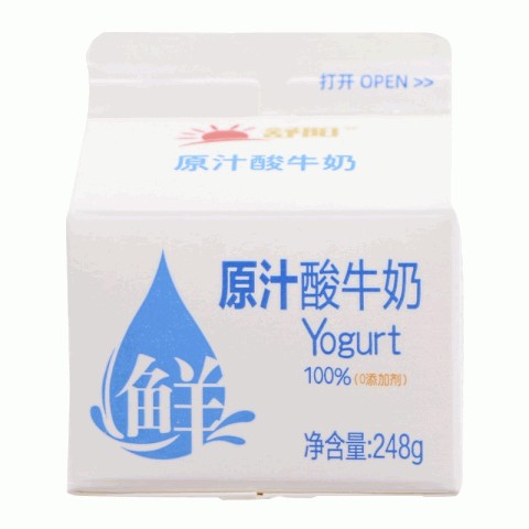 舒阳原汁酸牛奶