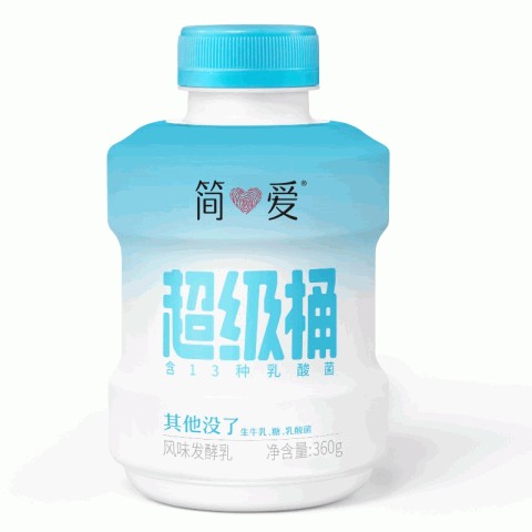 简爱超级桶原味风味发酵乳 360g