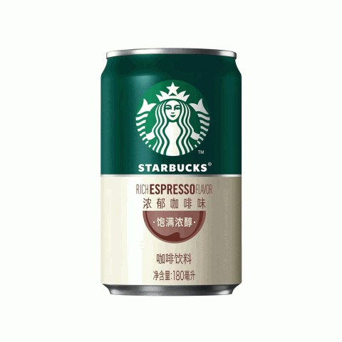星巴克星倍醇浓郁咖啡味咖啡饮料180ml罐装
