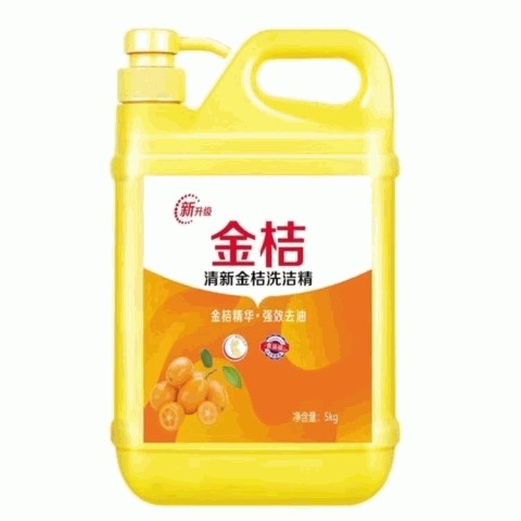 洁初新升级5KG金桔洗洁精