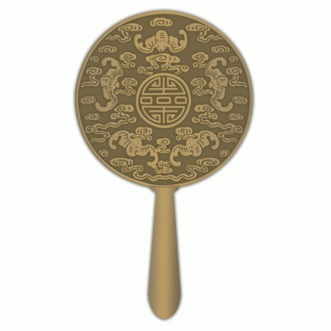 五福同寿·手柄镜