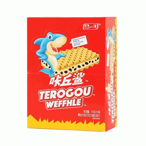 400g厚切牛奶巧克力威化饼干