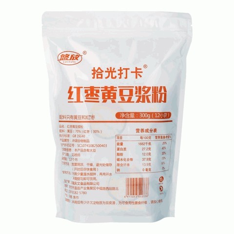 悠放拾光打卡红枣黄豆浆粉