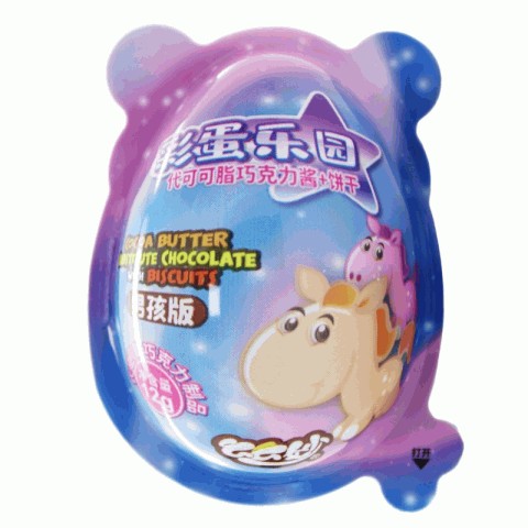 么么妙彩蛋乐园代可可脂巧克力酱 饼干