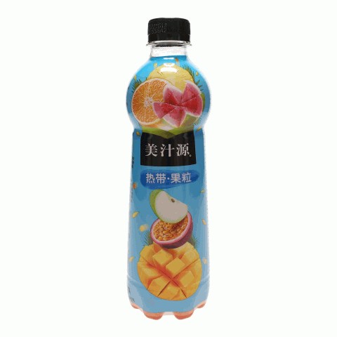 美汁源热带果粒热带风味复合果汁饮料