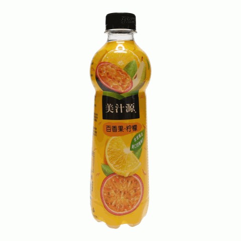 美汁源百香果柠檬风味复合果汁饮料