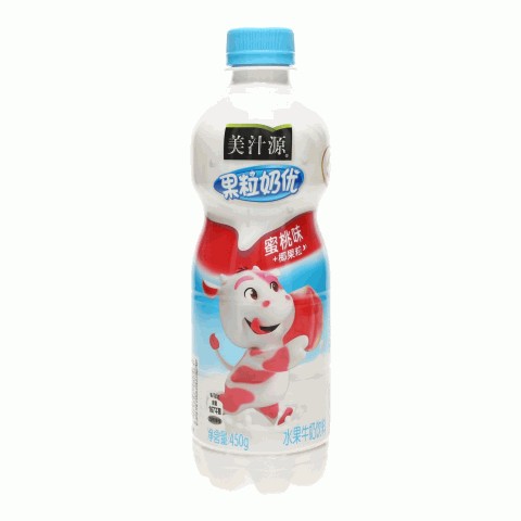 美汁源果粒奶优蜜桃味水果牛奶饮料